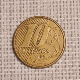 Brazil 10 Centavos 2006 KM-649.3 VF