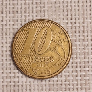 Brazil 10 Centavos 2007 KM-649.3 VF
