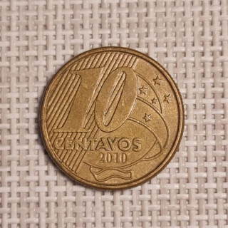 Brazil 10 Centavos 2010 KM-649.3 VF