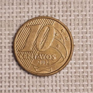 Brazil 10 Centavos 2012 KM-649.3 VF