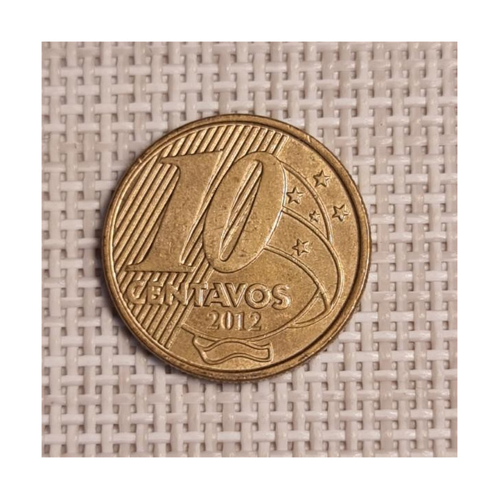Brazil 10 Centavos 2012 KM-649.3 VF