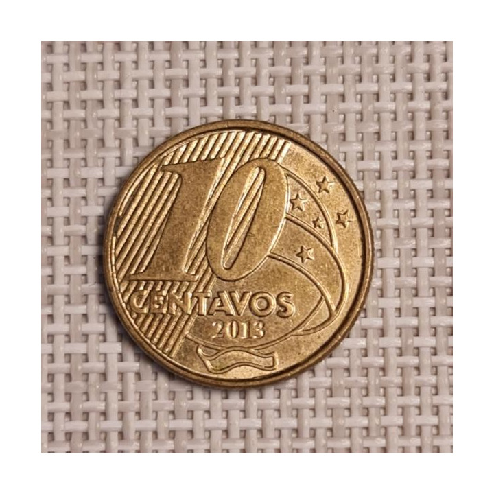 Brazil 10 Centavos 2013 KM-649.3 VF