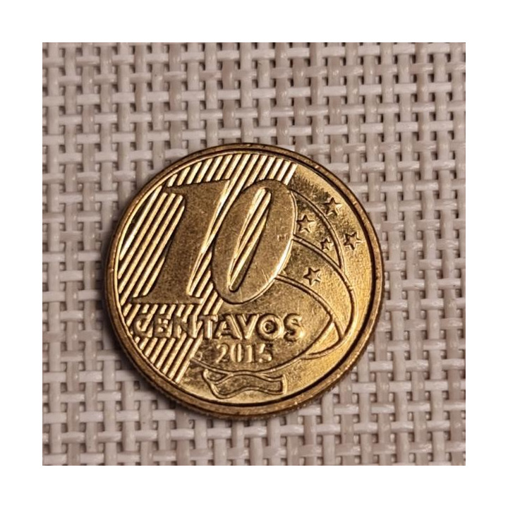 Brazil 10 Centavos 2015 KM-649.3 XF