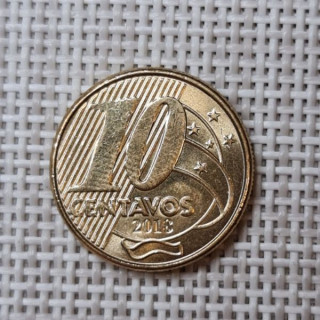 Brazil 10 Centavos 2018 KM-649.3 XF