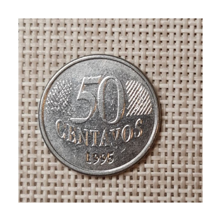 Brazil 50 Centavos 1995 KM-635 VF