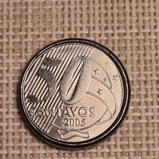 Brazil 50 Centavos 2005 KM-651a VF