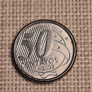 Brazil 50 Centavos 2008 KM-651a VF