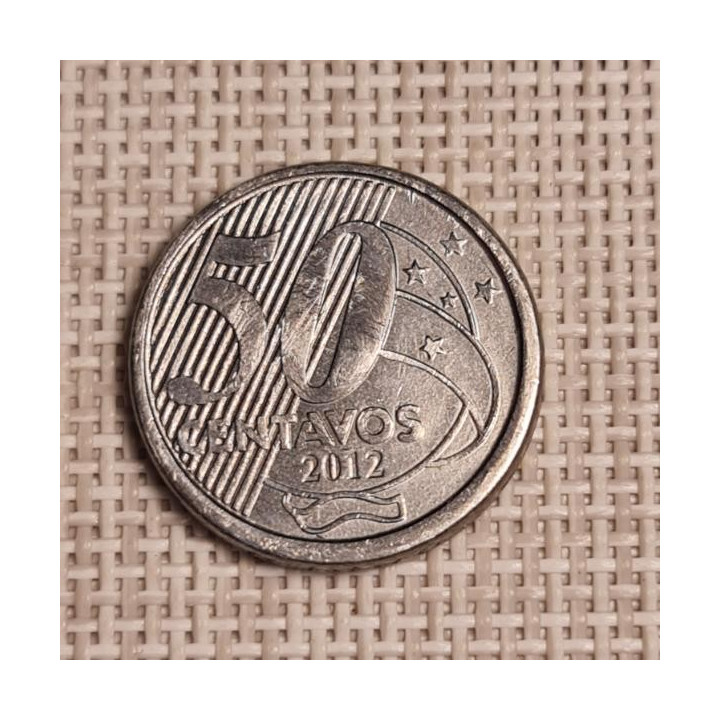 Brazil 50 Centavos 2012 KM-651a VF