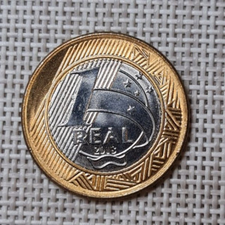 Brazil 1 Real 2018 KM-652a XF