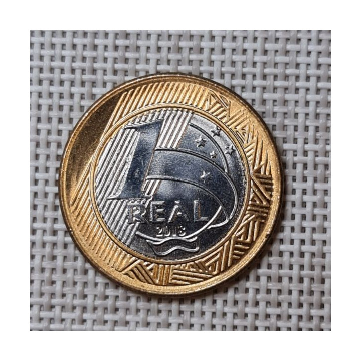 Brazil 1 Real 2018 KM-652a XF