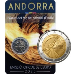 Andorra 2 Euro 2023 "Soltice Festivals" BU (Coin Card)