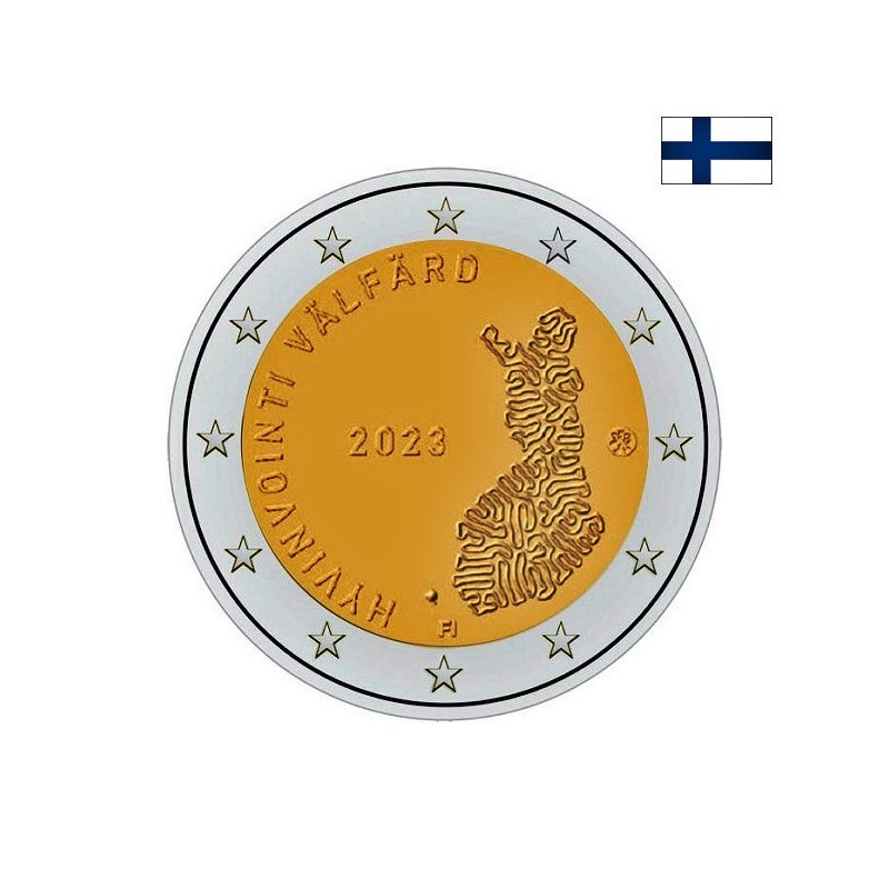 Finland 2 Euro 2023 "Social & Health Services" UNC