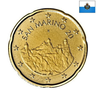 San Marino 20 Euro Cent 2023 KM-559 UNC