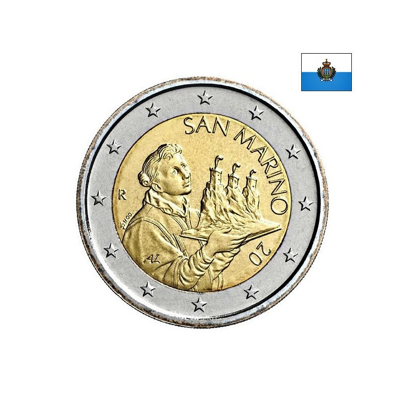 San Marino 2 Euro 2023 KM-562 UNC