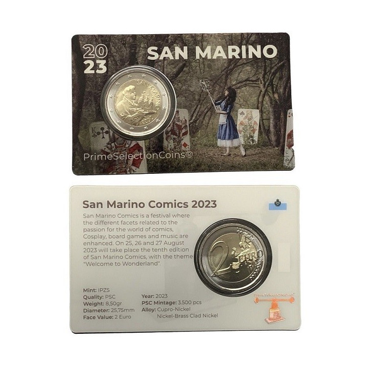 San Marino 2 Euro 2023 KM-562 UNC (Coin Card)