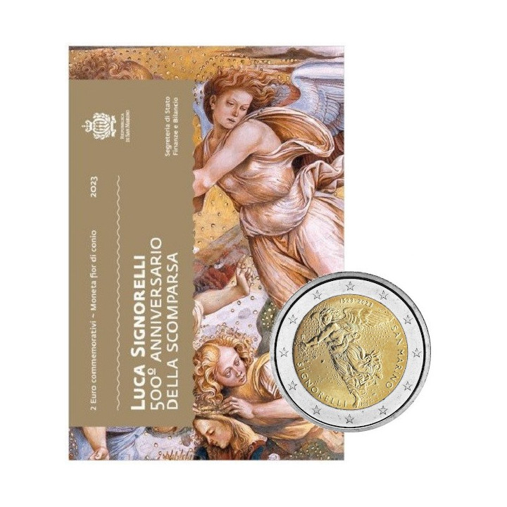 San Marino 2 Euro 2023 "Luca Signorelli" BU (Coin Card)