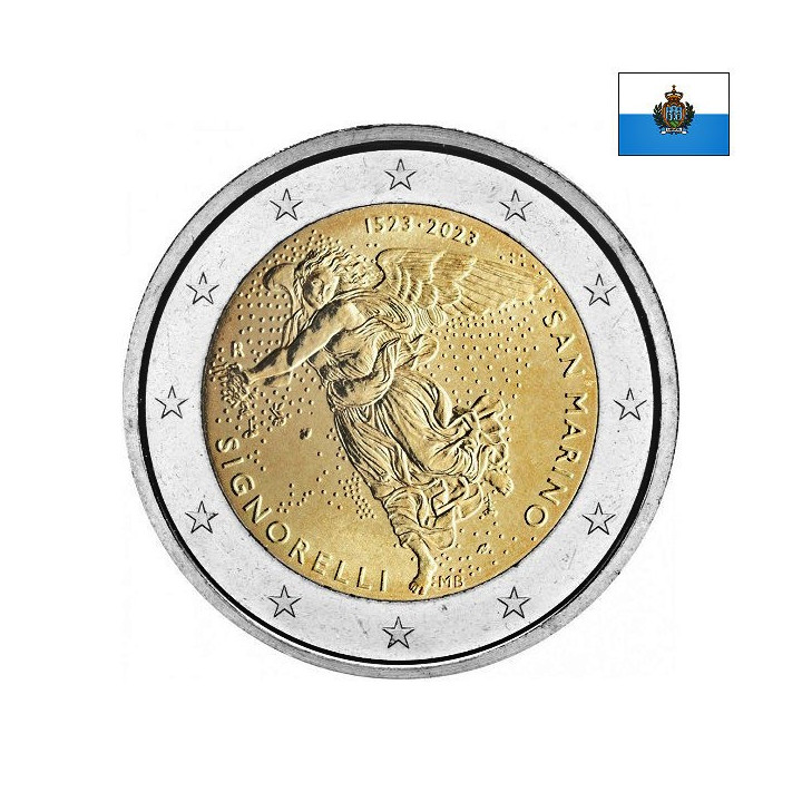 San Marino 2 Euro 2023 "Luca Signorelli" BU (Coin Card)