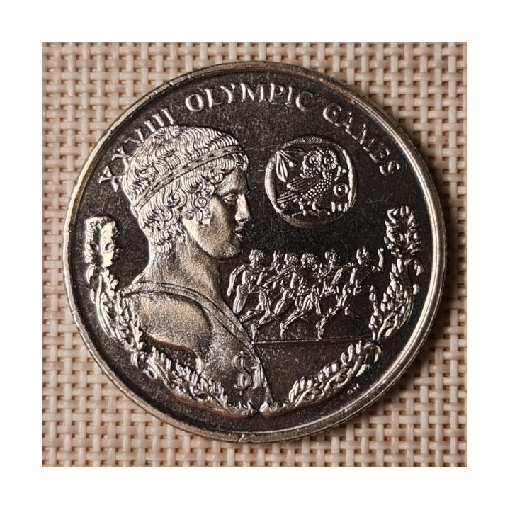 British Virgin Islands 1 Dollar 2004 "Runners" KM-303 BU/UNC