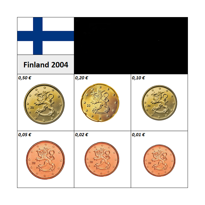 Finland 1 - 50 Euro Cents 2004 UNC