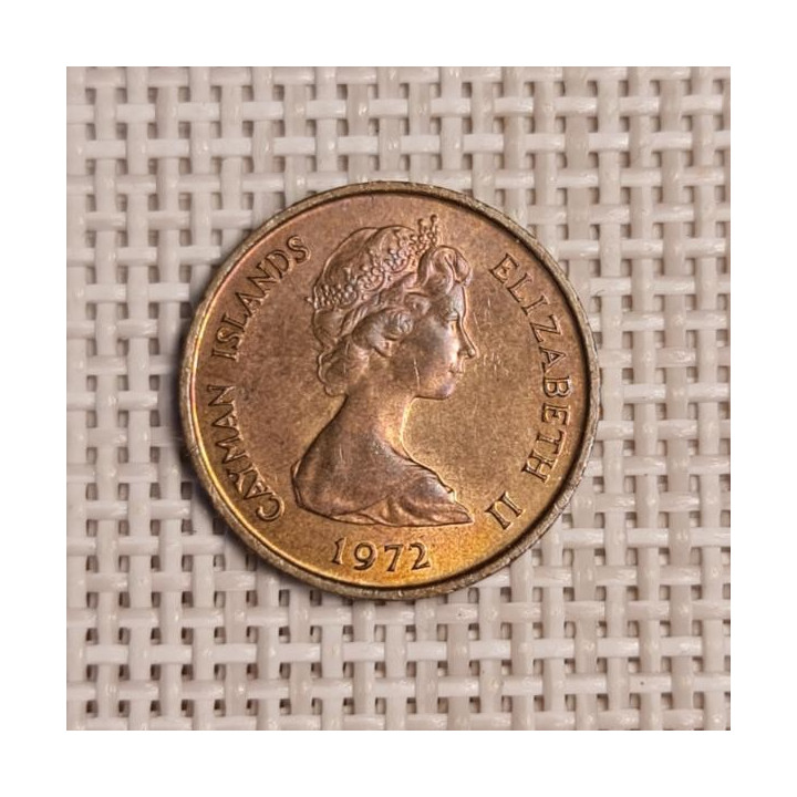 Cayman Islands 1 Cent 1972 KM-1 XF