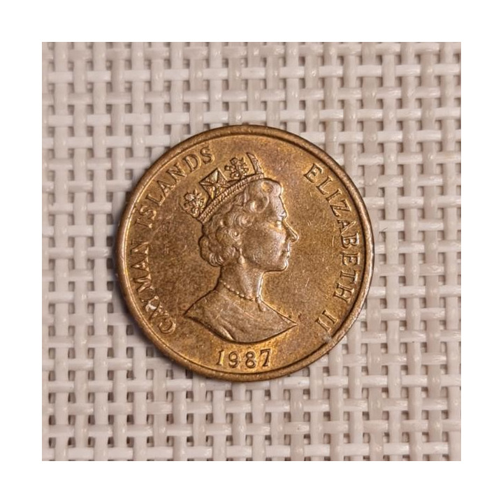 Cayman Islands 1 Cent 1987 KM-87 VF