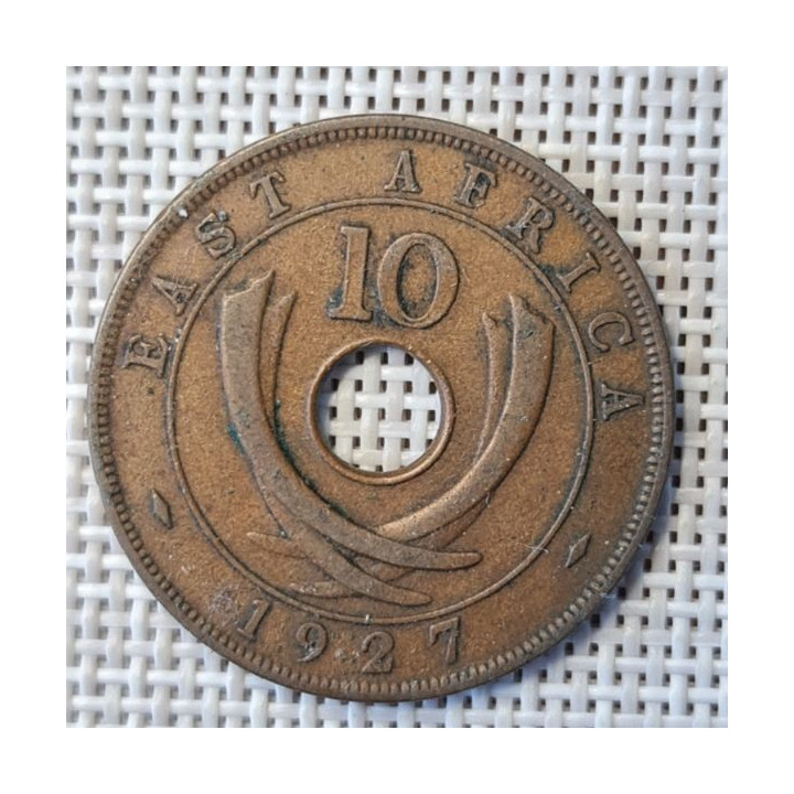 British East Africa 10 Cents 1927 KM-19 VF