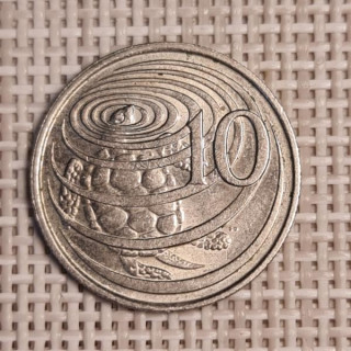Cayman Islands 10 Cents 1982 KM-3 VF