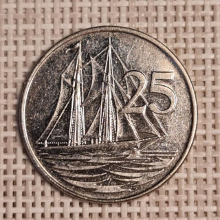 Cayman Islands 25 Cents 2005 KM-134 VF