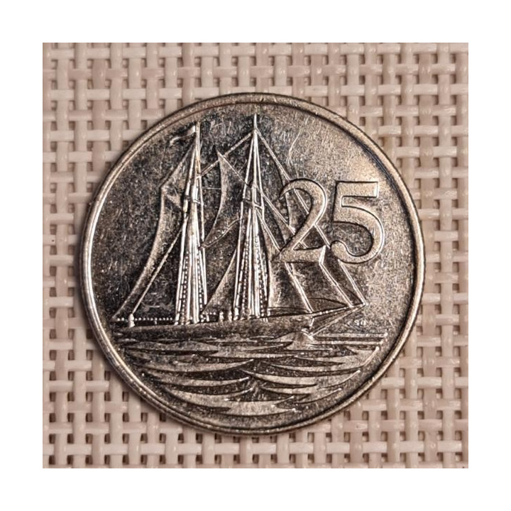 Cayman Islands 25 Cents 2005 KM-134 VF