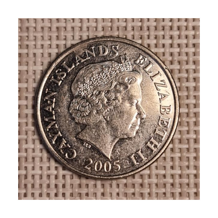 Cayman Islands 25 Cents 2005 KM-134 VF