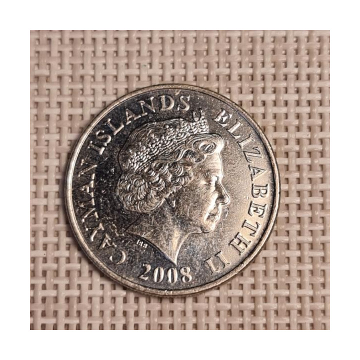 Cayman Islands 25 Cents 2008 KM-134 VF