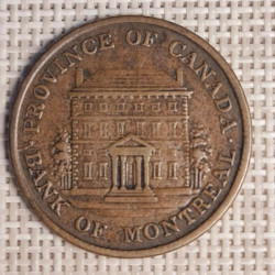 Canada 1/2 Penny 1842 KM-Tn18 VF