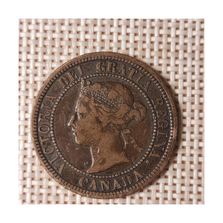 Canada 1 Cent 1891 KM-7 VF