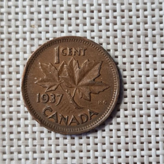 Canada 1 Cent 1937 KM-32 VF