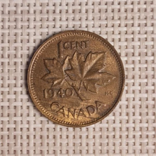 Canada 1 Cent 1940 KM-32 VF