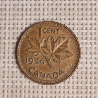 Canada 1 Cent 1946 KM-32 VF