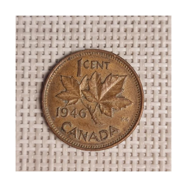 Canada 1 Cent 1946 KM-32 VF