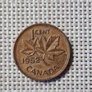 Canada 1 Cent 1952 KM-41 VF