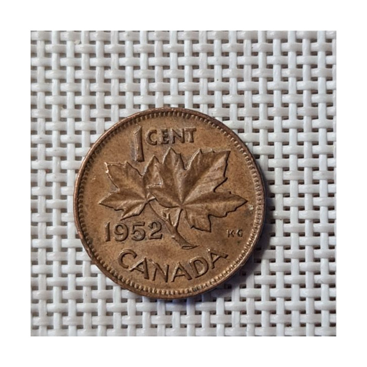 Canada 1 Cent 1952 KM-41 VF