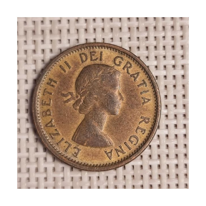Canada 1 Cent 1958 KM-49 VF