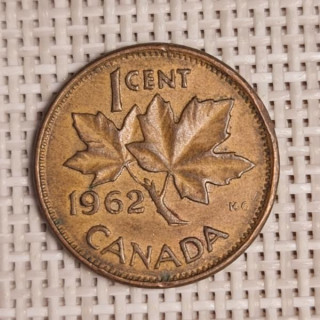 Canada 1 Cent 1962 KM-49 VF