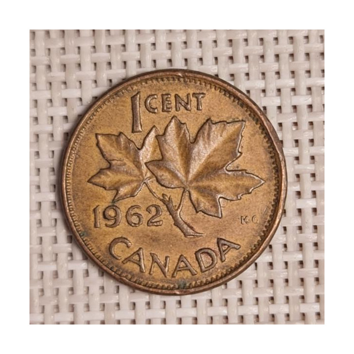 Canada 1 Cent 1962 KM-49 VF