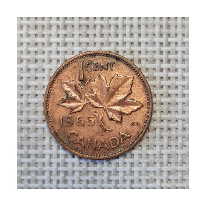 Canada 1 Cent 1965 KM-59 VF