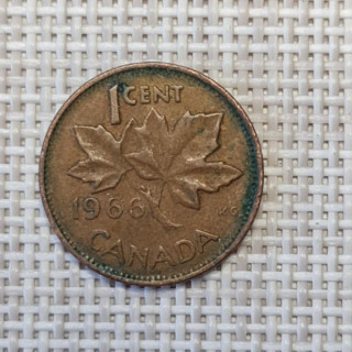 Canada 1 Cent 1966 KM-59 VF