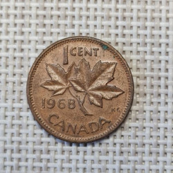 Canada 1 Cent 1968 KM-59 VF