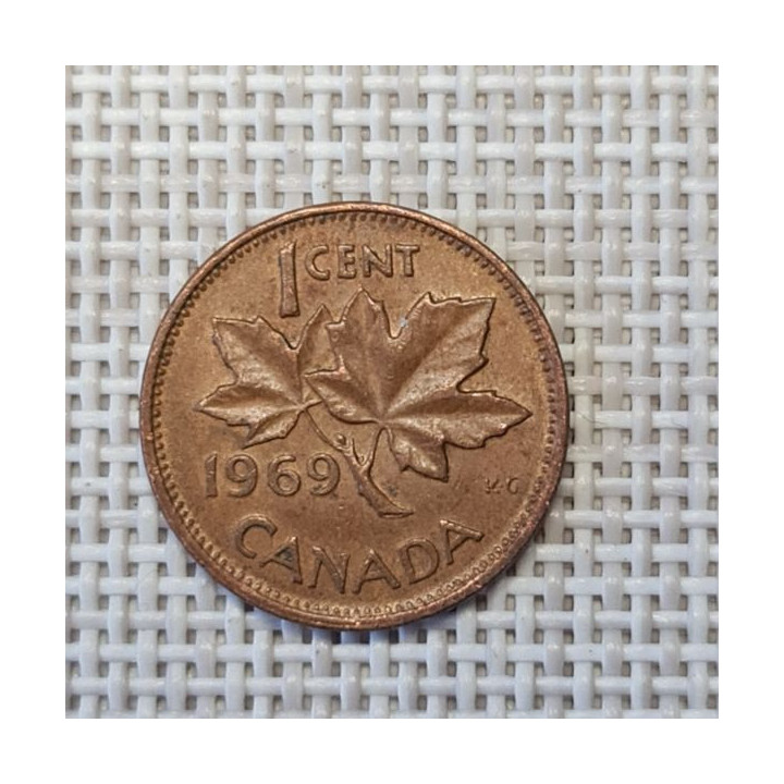 Canada 1 Cent 1969 KM-59 VF