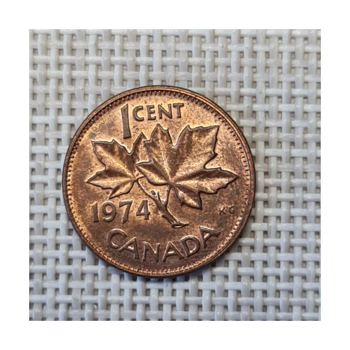 Canada 1 Cent 1974 KM-59 VF