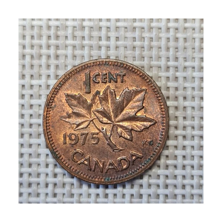 Canada 1 Cent 1975 KM-59 VF