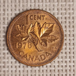 Canada 1 Cent 1978 KM-59 VF