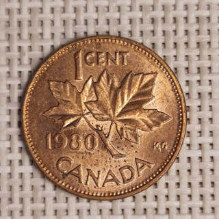 Canada 1 Cent 1980 KM-127 VF